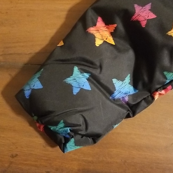 3T Black Rainbow Star Hooded Puffer Coat - Picture 8 of 9